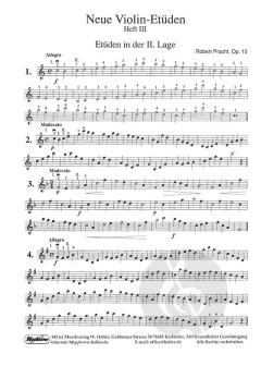 Neue Violin Etüden Heft 3 von Robert Pracht im Alle Noten Shop kaufen