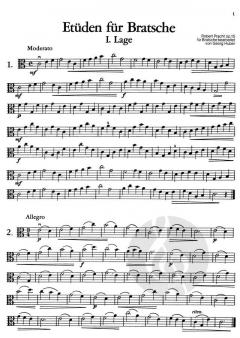 Leichte Etüden für Bratsche Heft 1 von Robert Pracht 
