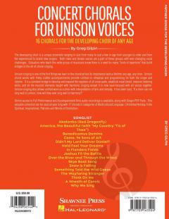 Concert Chorals For Unison Voices 