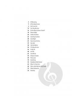 The Beatles - Songs in Easy Keys 