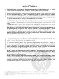 Lakeland Variations von Philip Sparke 