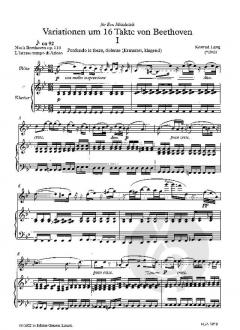 Variationen um 16 Takte von Beethoven 