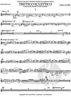 Trittico Eclettico von Johan de Meij 