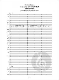 The End Of Creation von Bernhard Lang 