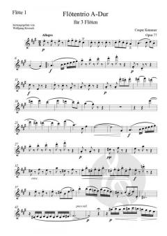 Flötentrio A-Dur op. 77 von Caspar Kummer im Alle Noten Shop kaufen