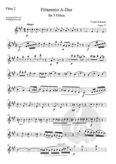 Flötentrio A-Dur op. 77 von Caspar Kummer im Alle Noten Shop kaufen