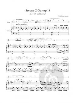 Sonate G-Dur op. 18 von Niels Peter Jensen 