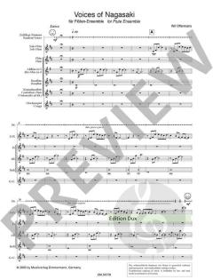 Voices of Nagasaki von Wil Offermans für Flöten-Ensemble im Alle Noten Shop kaufen