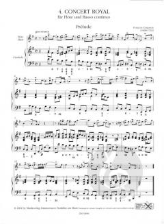 4. Concert Royal von François Couperin für Flöte und Basso continuo im Alle Noten Shop kaufen