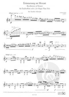 Erinnerung an Mozart von Jindrich Feld für Zauberflöte solo im Alle Noten Shop kaufen