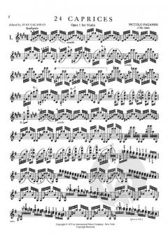 24 Capricen op. 1 von Niccolò Paganini 