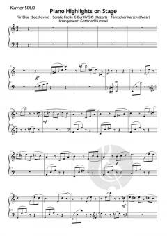 Piano Highlights on Stage 