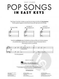 Pop Songs in Easy Keys 
