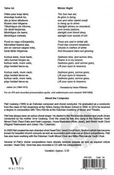 Talve oo von Pärt Uusberg 