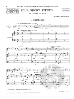 Vier kurze Stücke von Howard Ferguson 
