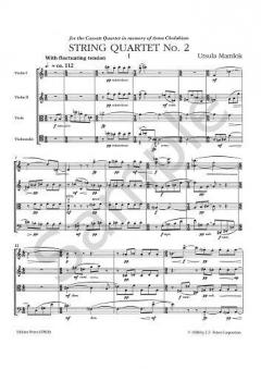 Streichquartett Nr. 2 von Ursula Mamlok im Alle Noten Shop kaufen