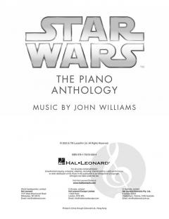 Star Wars: The Piano Anthology von John Williams 