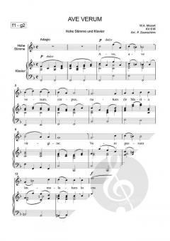 Ave verum von Wolfgang Amadeus Mozart 