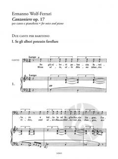 Canzoniere op. 17 - Liriche per baritono e basso 