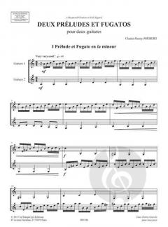 2 préludes et fugatos von Claude-Henry Joubert 