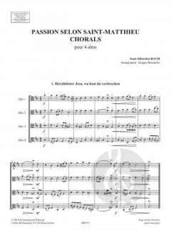 Passion selon St Matthieu 