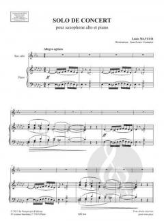 Solo de concert von Louis Mayeur 