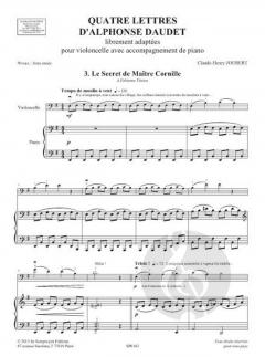 4 lettres d'Alphonse Daudet 3 von Claude-Henry Joubert 