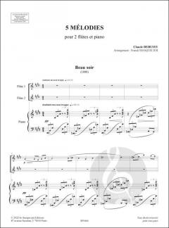 5 Melodies von Claude Debussy 