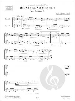 Deux cors - D'accord von Frédéric Borsarello 