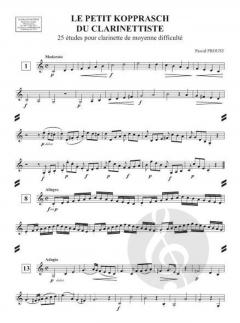 Le Petit Kopprasch des clarinettistes im Alle Noten Shop kaufen