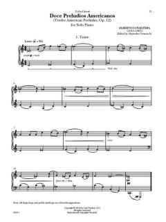 12 Preludios Americanos (12 American Preludes) op. 12 von Alberto E. Ginastera 