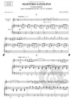Maestro Saxolino von Gilles Martin im Alle Noten Shop kaufen