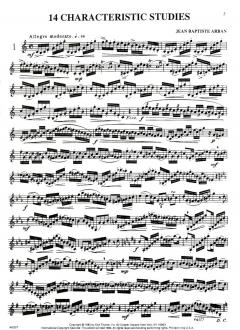 14 Characteristic Studies von Jean Baptiste Arban 