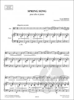 Spring song von Frank Bridge 