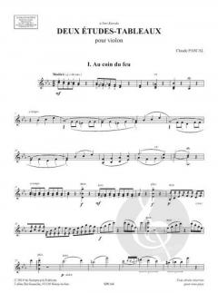 Deux Etudes-tableaux von Claude Pascal 