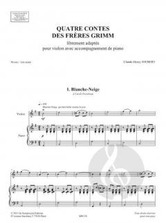 Quatre contes des frères Grimm 1. Blanche-Neige 