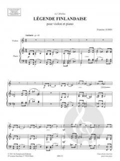 Légende finlandaise von Francine Aubin 