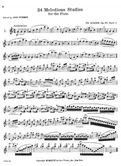 24 Melodious Studies, Op. 37 von Theobald Böhm 