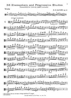 36 Elementary and Progressive Studies op. 20 von Heinrich Ernst Kayser 