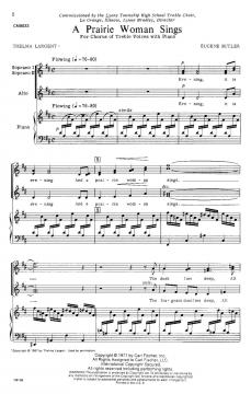 A Prairie Woman Sings (Eugene Butler) 