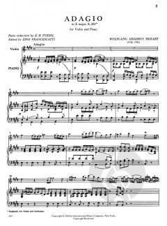 Adagio E-Dur KV 261 von Wolfgang Amadeus Mozart 