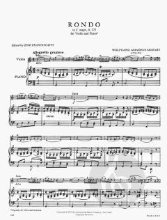 Rondo C-Dur KV 373 von Wolfgang Amadeus Mozart 