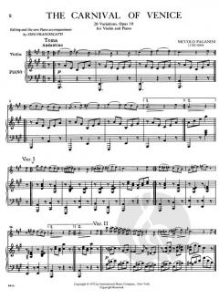 Carnival of Venice op. 10 von Niccolò Paganini 