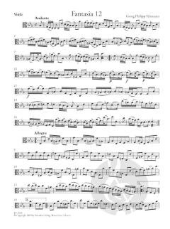 12 Fantasien - TWV 40:26-37 (1735) von Georg Philipp Telemann 