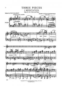 Souvenir D'un Lieu Cher op. 42 von Pjotr Iljitsch Tschaikowski 