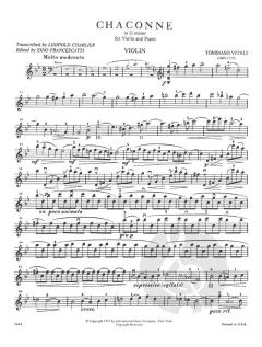 Chaconne in G minor von Tommaso Vitali 