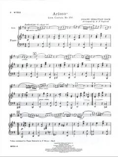 Arioso aud der Kantate BWV 156 von Johann Sebastian Bach 