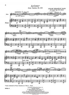 Arioso von Johann Sebastian Bach 