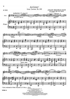 Arioso aus der Kantate BWV 156 von Johann Sebastian Bach 