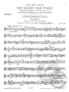 Die Kunst der Fuge BWV 1080 von Johann Sebastian Bach 